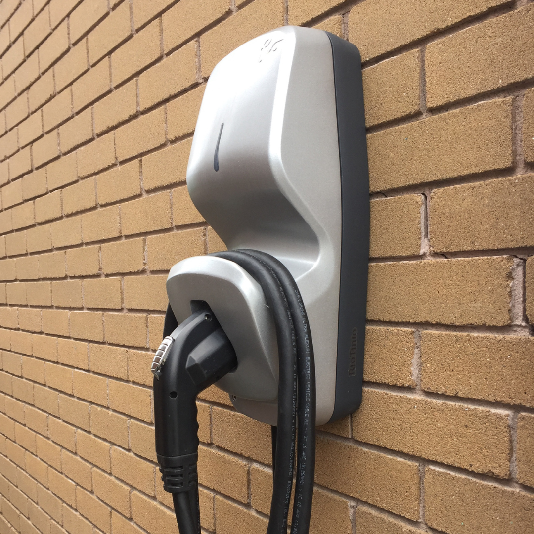 EV charger wall installation